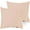 Blush, variant on 600 Thread Count 100% Egyptian Cotton Pack of 2 Euro 16 x 16 Inches, Light Blue Solid Pillow Shams Cushion Cover, Super Soft Decorative European Square Pillow Shams Envelope Closure
