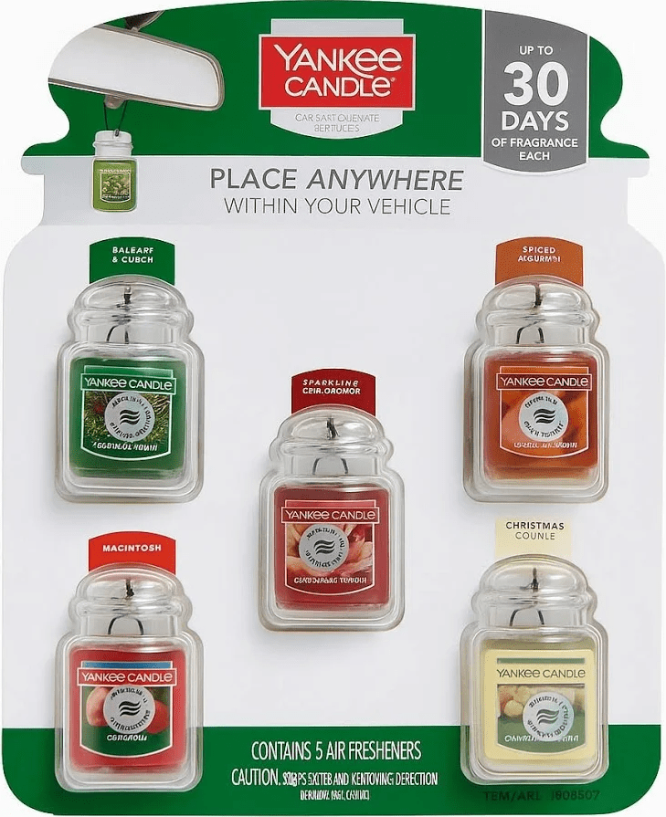 Yankee Candle Car Jar Ultimate Vanilla Cupcake Air Freshener, 30 days