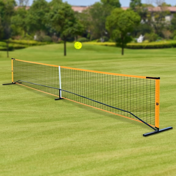 Portable Pickleball Net Set with 4 Pickleball Paddles,  Pickleball Net, 4 Outdoor Pickleballs and Carry Bag