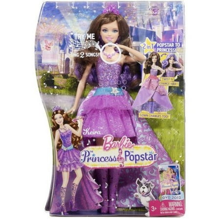 Barbie: The Princess and the Popstar 2-in-1 Doll, Kiera Doll - Walmart.com