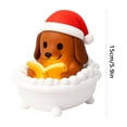 thumbnail image 3 of Funny Christmas Dachshund Bathroom Bubble Night Light - Cute Christmas 3D Reading Book Lamp - Resin Decor for Readers, Bedroom Study Room Decor,Christmas Decorations Gifts(Usb-Style), 3 of 9