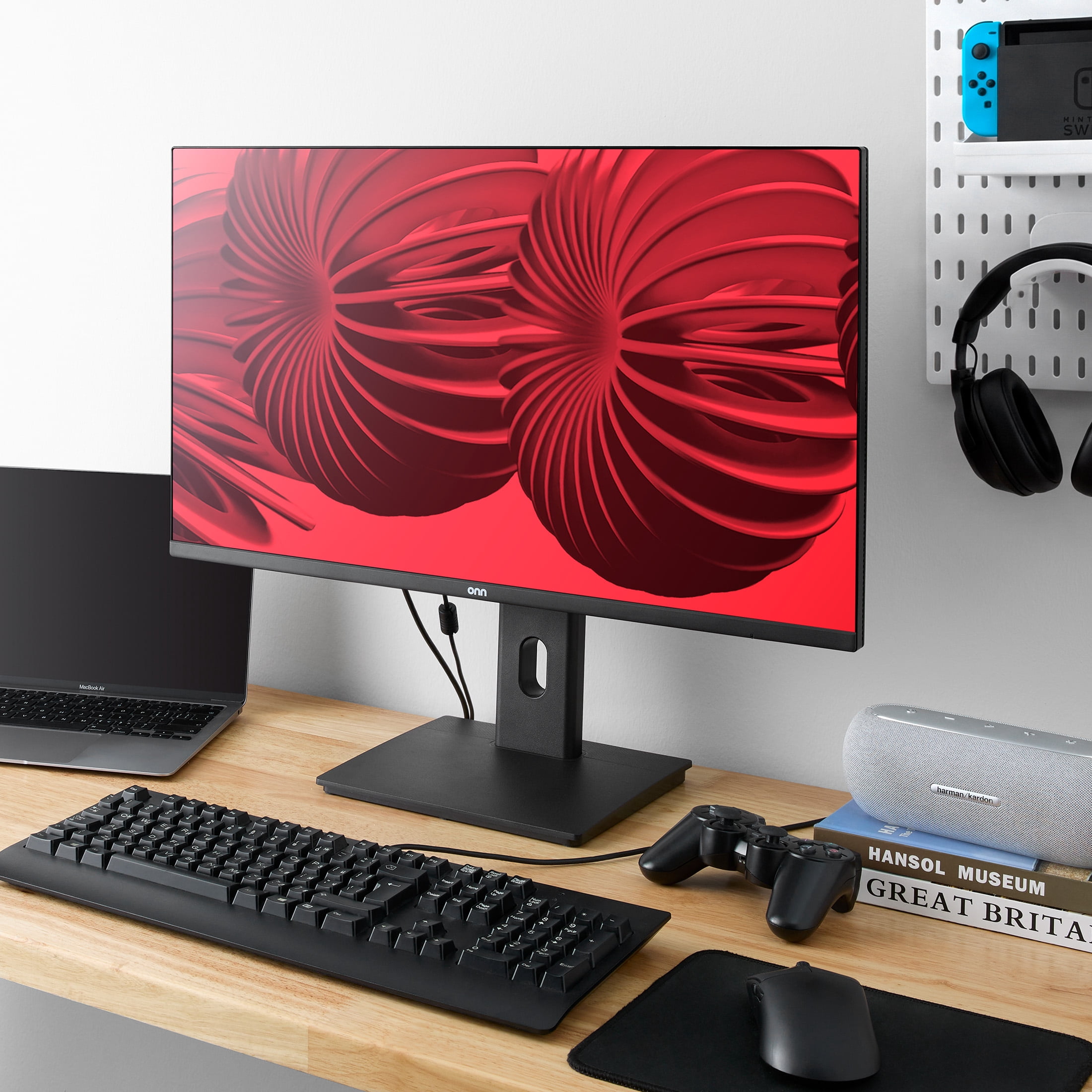 onn 27" FHD (1920 x 1080p) 240Hz 1ms AMD FreeSync Gaming Monitor with Cables, Black