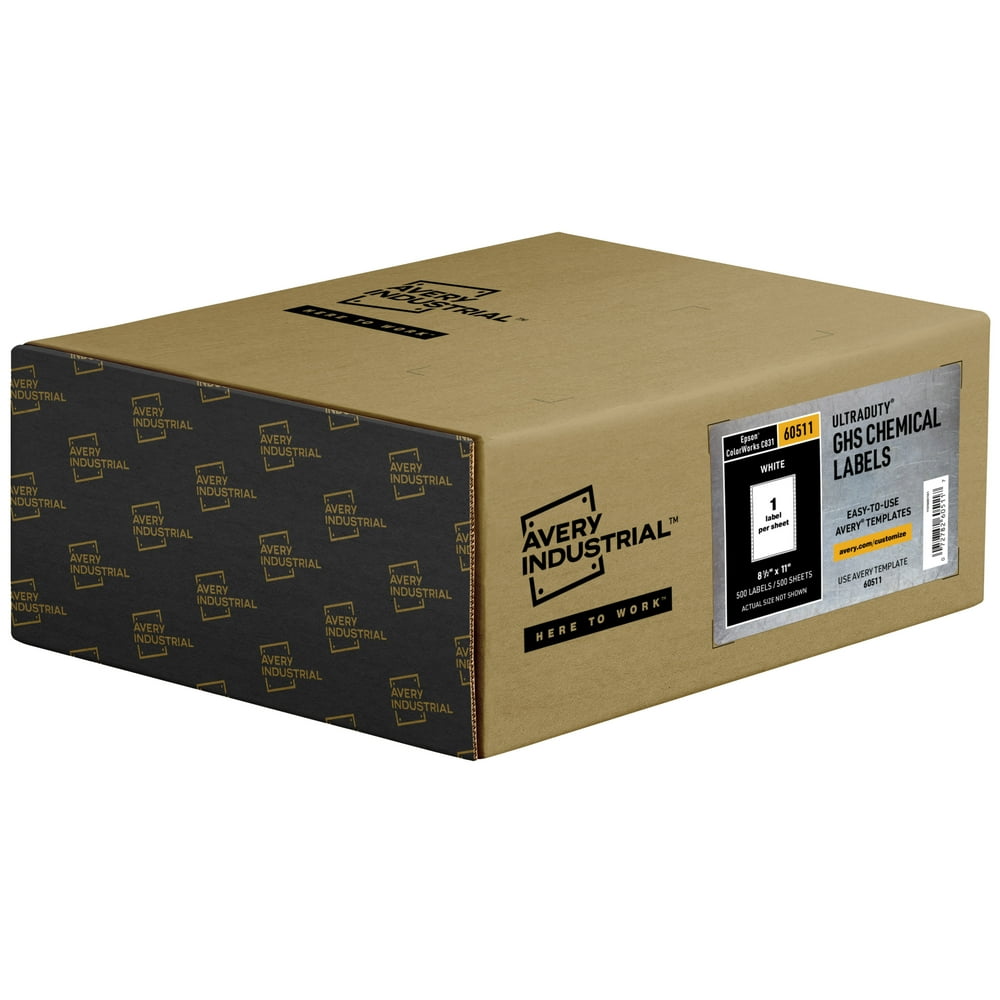 Avery UltraDuty GHS Chemical Labels for Epson ColorWorks C831