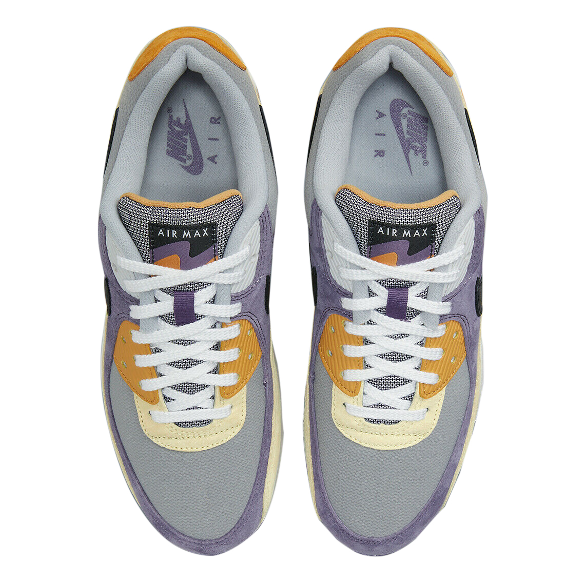 air max 90 purple yellow