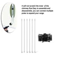 thumbnail image 4 of Cepillo de chimeneas Conjunto de pared interior Sweeper Sweeper Rotating Rotating Nylon Cepillos Removedor de polvo Tubería de ventilación Herramienta de limpieza Suministros para el hogar 6 Barras seitruly HA011088-02, 4 of 7
