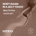 thumbnail image 2 of Esmalte de uñas Beetles, 15 ml, Brown Jelly Sheer UV Gel, 2 of 7