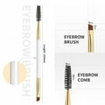 thumbnail image 2 of Professional angled eyebrow brush is perfect for lining and shaping eyebrows, used for threading eyebrows or eyelashes, 2 of 6