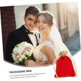 thumbnail image 5 of Qucyy Jewelry Storage Bag Red 9x12cm Soft Material Wedding Jewelry Bags 25pcs Drawstring Jewelry Bags Wedding Jewelry Bags Gold Decoration Soft Material 9x12cm Jewelry Storage Bag Red, 5 of 5