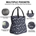 thumbnail image 3 of Pioneer Flower Floral Print Pattern Drawstring Lunch Bag Women - Drawstring Lunch Bag Insulated for Work Office - Stain-Resistant Large Lunchbags for Women with Multi-Pockets, 3 of 6
