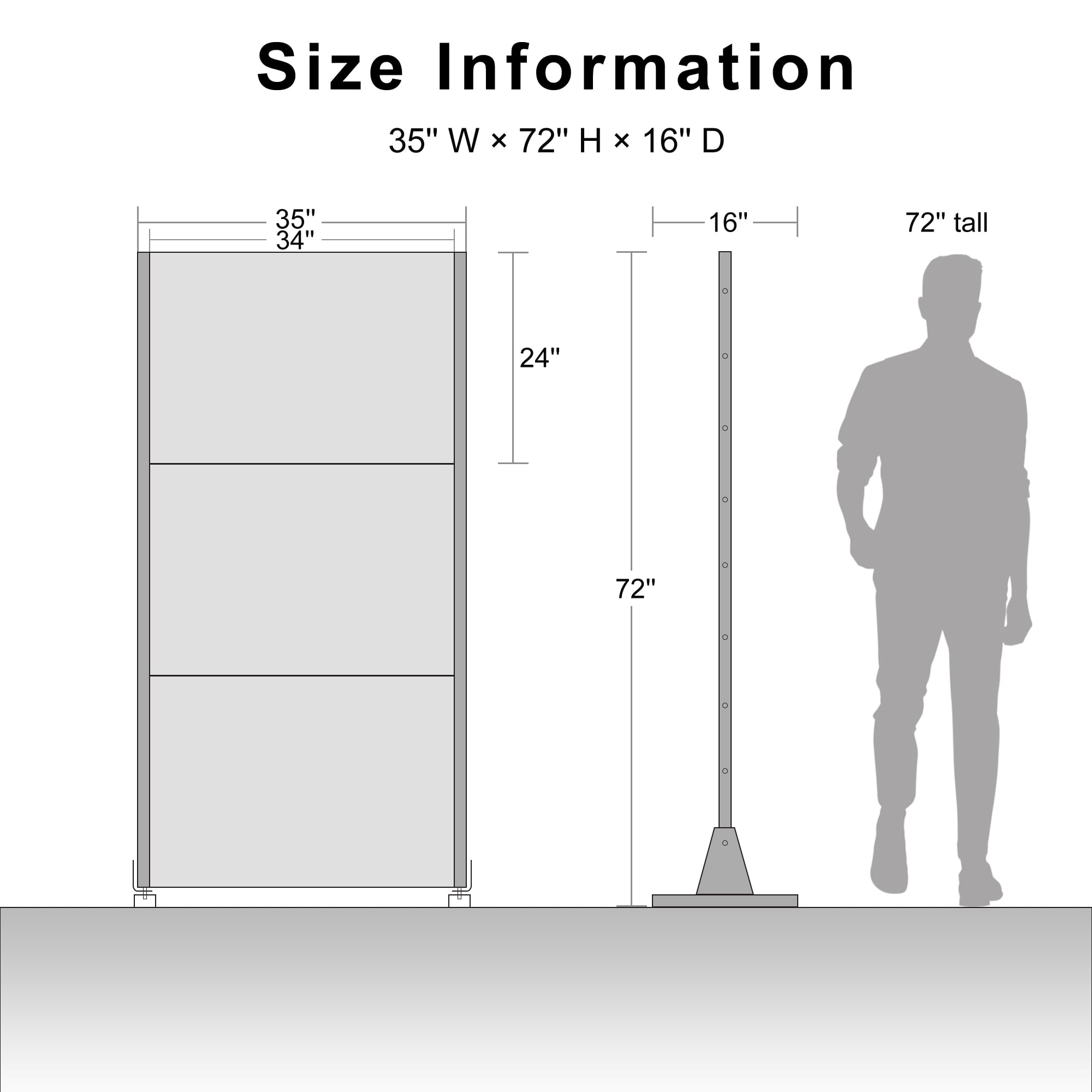 MAYEERTY 72x35 Black Outdoor Natural Privacy Panel Screen, 3 Piece Set Natural Folding Divider for Backyard and Garden