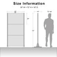 thumbnail image 6 of MAYEERTY 72*36" Outdoor Black Metal Privacy Panel Screen for Patio for Patio, Parallel Line Pattern, 6 of 6