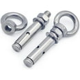 thumbnail image 5 of Anchor Bolts,Eye Hooks 304 Stainless Steel Sleeve Anchor Concrete Expansion Eye Bolt Installation Artifact Hook Long Universal Ring Expansion Screw Eyelet Screws (Diameter : Pack of 10 Pieces, Lengt, 5 of 5