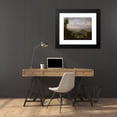 thumbnail image 4 of Jakob Christoph Miville 24x20 Black Modern Framed Museum Art Print Titled - View from the Muttenz Quarry Toward Basel and the Plains of the Rhine River, 4 of 5