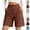 #03 Coffee, variant on Bermuda Shorts for Women Dressy Casual High Waisted Long Shorts Summer Chino Straight Leg Knee Length Pants Vacation Outfits,M,#03 Beige