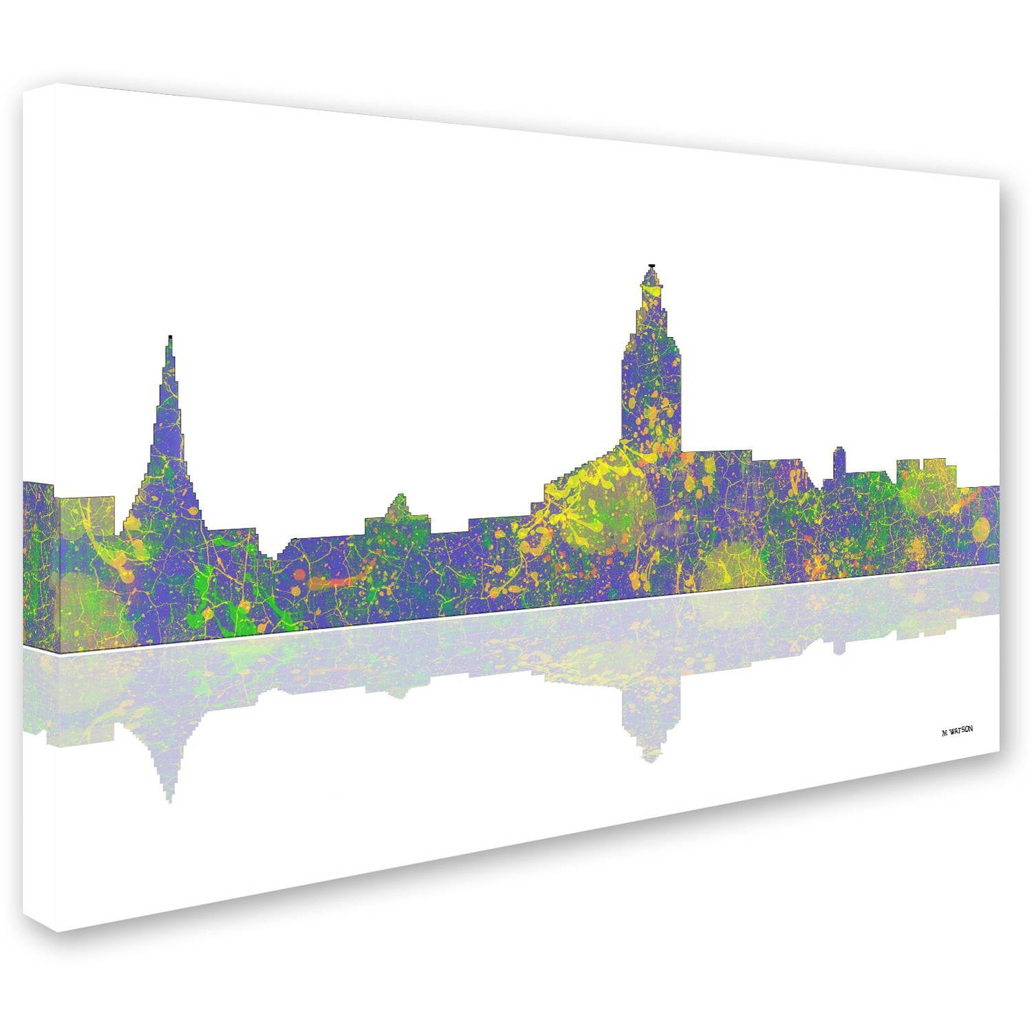 Trademark Fine Art "Annapolis Maryland Skyline 2" Canvas Art by Marlene Watson