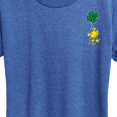 thumbnail image 3 of Peanuts - St. Patrick's Day- Woodstock Clover   - Women's Short Sleeve Graphic T-Shirt, 3 of 6
