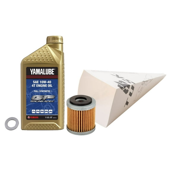 Tusk 4-Stroke Oil Change Kit Yamalube Hi-Perf. Synthetic 10W-40 For Yamaha YZ250F 2019-2026
