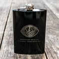 thumbnail image 2 of 8oz BLACK Question Reality Flask L1, 2 of 3