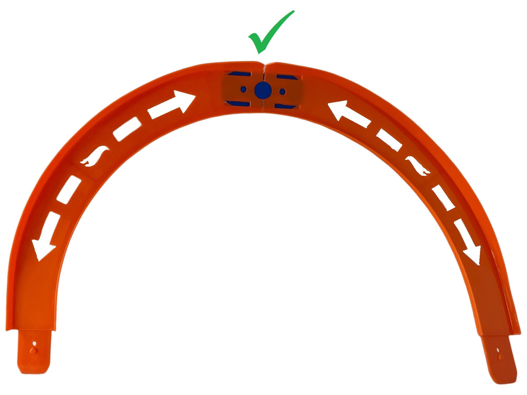 Hot Wheels Curve Tracks - 8 Curved Pieces and Four Connectors - 12" Long