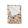thumbnail image 2 of Cartoon Animal Soft Flannel Fleece Throw Blanket, Friendly Jungle Animals Happy Mammals Life in Forest Themed Print, Cozy Plush for Indoor and Outdoor Use, 50" x 60", Multicolor, by Ambesonne, 2 of 5