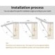 thumbnail image 5 of Puntal de Gas 80N Zhivalor Hidráulico para Muebles 4 Piezas, 5 of 5