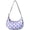 Pineapple-17, variant on Pineapple Nylon Crescent Bag for Women Men Trendy, Medium Crossbody Dumpling Bags with Adjustable Strap Lightweight Travel Shoulder Tote Half Moon Hobo Bag