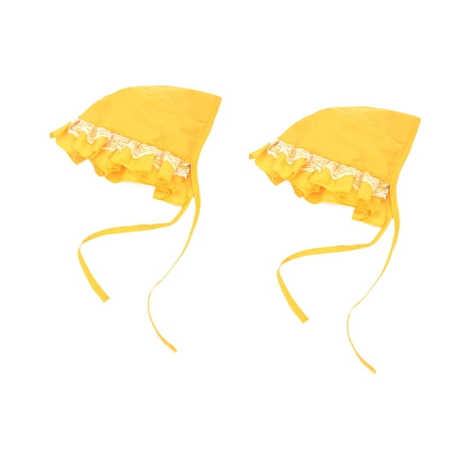 BELOVING 2 Pcs Chapeau de Protection Solaire pour Chiot Jaune