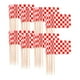 thumbnail image 4 of 100 mini palillos de dientes con forma de bandera, accesorios para aperitivos, manualidades, fiestas, cupcakes. rojo blanco, 4 of 9