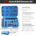 thumbnail image 3 of 26-Piece Bolt Extractor Set Spiral Screw Extractor Set and Drill Bits Extraction Socket Set for Removing Damaged Rusted Rounded Bolts Nuts and Screws, 3 of 6