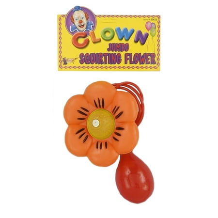 Jumbo Squirt Flower Funny Joke Gag Clown Circus Costume Accessory