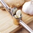 thumbnail image 3 of Garlic Press Stainless Steel Garlic Mincer Crusher and Peeler,Rust Proof, Easy Clean,Dishwasher Safe, 3 of 7