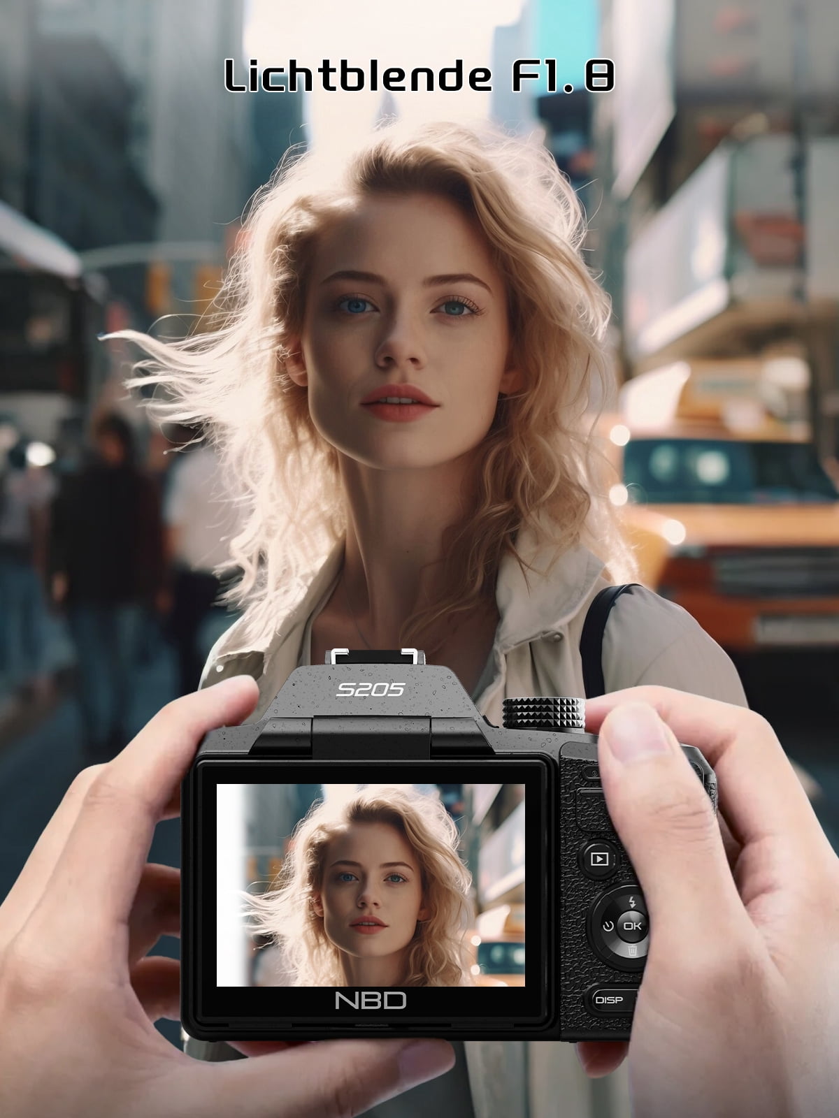 NBD 8K Digital Camera for Photography, 64MP Autofocus Camera with WiFi & App Control, 16X Zoom, Anti-Shake, Flash, SD Card and 2 Batteries
