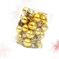 thumbnail image 6 of Dytern Christmas,24pcs 2CM Christmas Pendant Miniature Ball Hanging Decor Xmas Tree Ornaments Layout Decorative Props for Home Store (Golden), 6 of 10