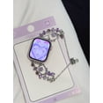 thumbnail image 5 of XiHAMA Bling Bracelet Band Compatible with Apple Watch Bands for Women 46mm 40mm 41mm 38mm 44mm 45mm 42mm 49mm, Cute Cartoon Dressy Jewelry Charm Metal Strap for iWatch Ultra 2 Series 10/9/8/7/6/5/4/, 5 of 5