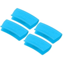 2 Pcs Silicone Assist Hot Pan Handle Holder Hot Skillet Handle Covers for Kitchen Pot Frying(Blue)