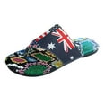 thumbnail image 2 of FAKKDUK Women Sandals Summer Women's Flip Flops Non Slip Quick Dry Flat Thong Sandals Wear Footbed for Walk Outdoor Wear Womens Open Toe Flat Beach Slippers for Independence Day, 5.5&Multicolor, 2 of 7