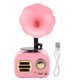 thumbnail image 1 of Mini altavoz inteligente retro Bluetooth altavoz portátil reproductor de música para computadora portátil de escritorio rosa, 1 of 8