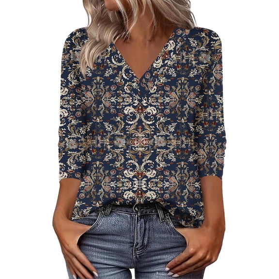 Blouses for women dressy casual Polyester,Spandex Soft Clothing M Blue womens blouses
