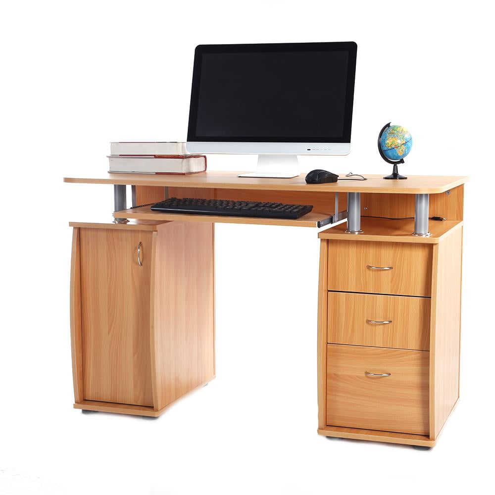 Wood Computer Desk PC Laptop Table Writing Study Workstation Home Office 