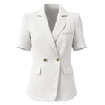 thumbnail image 7 of Plus Size Blazers for Women Business Casual Fall Clothes Lightweight Fabric Long Sleeve Open Front Suit Jackets With Pockets Fashion Work Jacket, 7 of 7