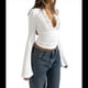 thumbnail image 3 of Blusas de Encaje con Cuello en V y Larga para Salir para Mujer S, 3 of 8