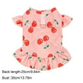 thumbnail image 3 of PRETXORVE Ice Silk Pet Floral Dress Cats and Dog Jumpsuit Summer Floral Fresh Cats Clothes, 3 of 6