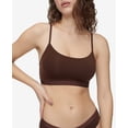 thumbnail image 2 of Calvin Klein Women's Plus Form to Body Unlined Bralette, Umber, 2X, 2 of 3