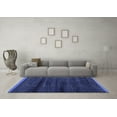 thumbnail image 3 of Ahgly Company Indoor Square Abstract Blue Modern Area Rugs, 5' Square, 3 of 4