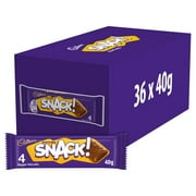 Cadbury Snack Shortcake Chocolate Biscuit 40g (pack of 36)