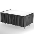 thumbnail image 2 of 6-Pack of Exquisite Black Plastic Table Skirts - Each 14 Ft. Long x 29 Inch Wide, 2 of 9