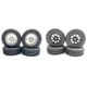 thumbnail image 3 of Vogacara RCGOFFLOW 4 Uds llantas de plástico resistentes al desgaste llantas para 1/24 Rc llantas neumático FMS FCX24 RC pieza de coche Kits de construcción modelo Negro, 3 of 6