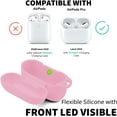 thumbnail image 3 of Blaspins AirPods Pro Case Red, Premium Soft Silicone Skin Case Cover Protective Case Keychain Support Wireless Charging [Compatible with Airpods Pro] IBAOLEA Red Pink, 3 of 6