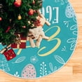 thumbnail image 5 of FMSHPON Easter Xmas Christmas Tree Skirt Stand Mat for Holiday Party Decoration Indoor Outdoor 48 inches, 5 of 6