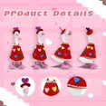 thumbnail image 3 of RUINIXCW 7 Inch Deck Goose Outfits 10Sets Desk Duck Outfit Mini Porch Goose Outfit  for Desktop Goose Figurine Decor Holiday Desk Goose Felt Clothes (No Goose), 3 of 10
